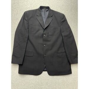 Andrew Fezza Jacket Mens 48L Black Wool Cashmere Blazer Suit Old Money‎ Luxury